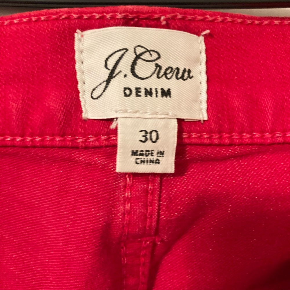 J Crew Red Jeans - Picture 4 of 4